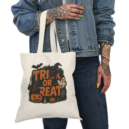 Halloween Trick or Treat Tote Bag | Customizable