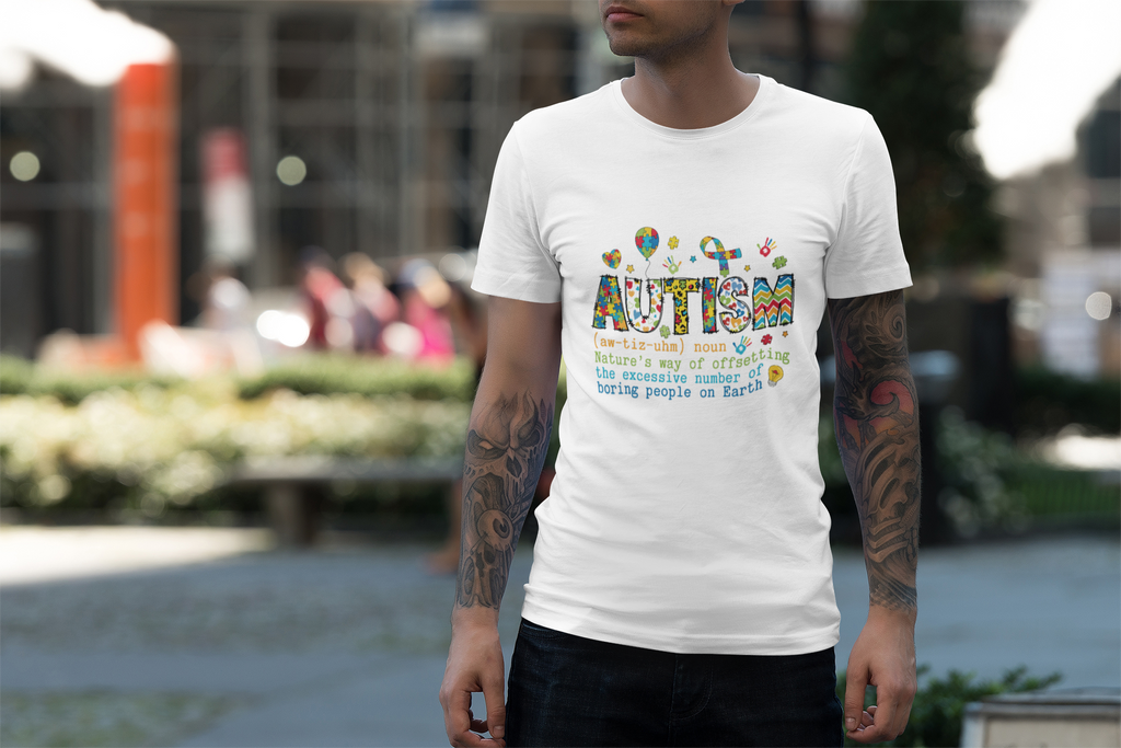 Autism Awareness - Definition T-Shirt | Unisex Heavy Cotton Tee | Colorful Graphic Design