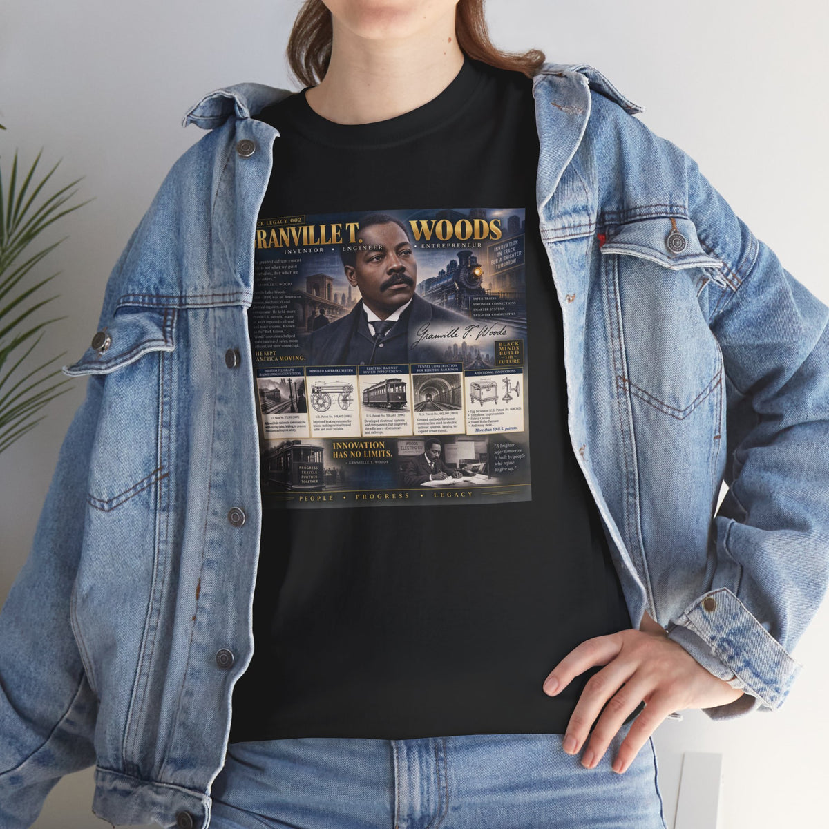 Granville T. Woods Black Inventor History T-Shirt