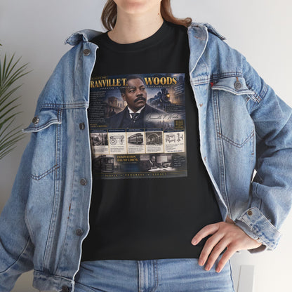 Granville T. Woods Black Inventor History T-Shirt