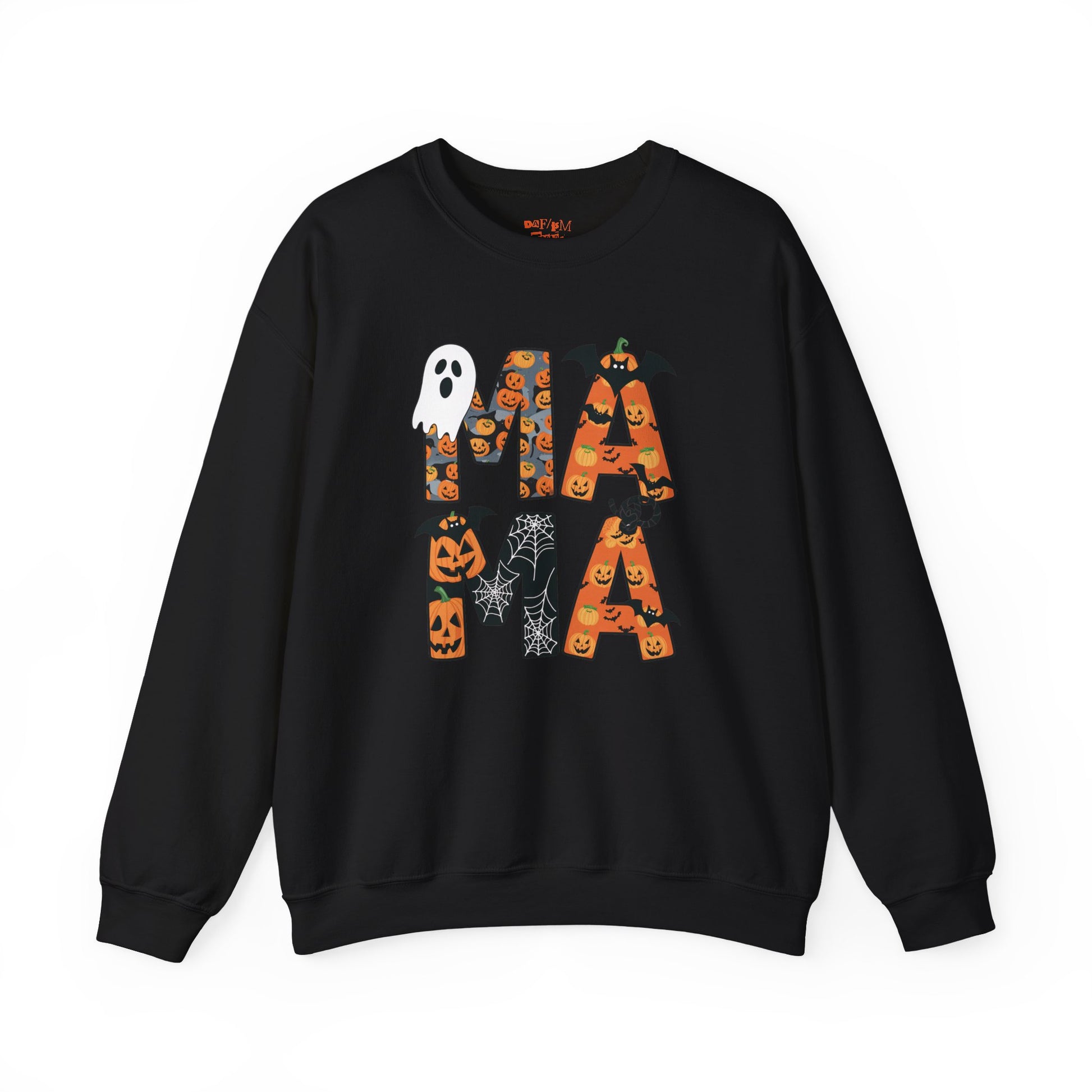Halloween Ghost and Pumpkin Crewneck Sweatshirt