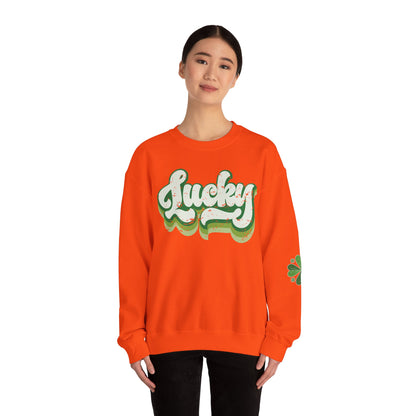 Lucky Shamrock Unisex Heavy Blend Crewneck Sweatshirt