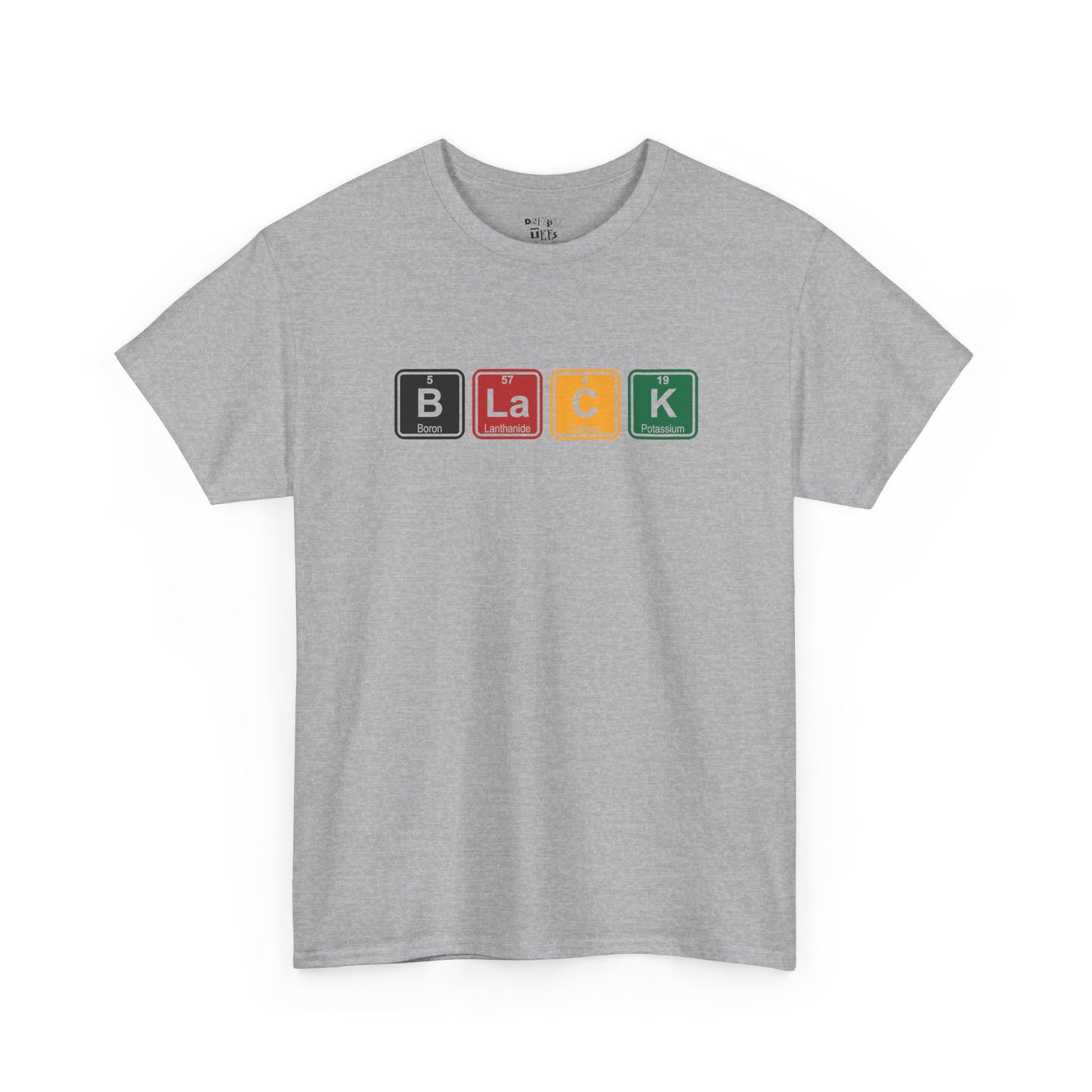 Black Blocks Graphic Tee — Periodic Style Black Empowerment Shirt