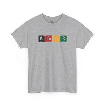 Black Blocks Graphic Tee — Periodic Style Black Empowerment Shirt