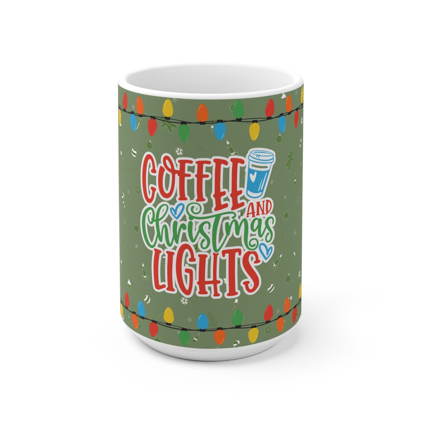 Coffee and Christmas Lights Mug