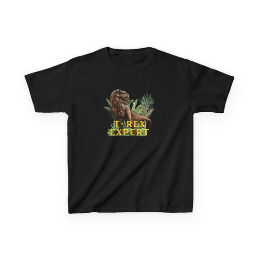 Dino Expert Kids Tee - Fun & Playful Heavy Cotton Shirt for Young Adventurers