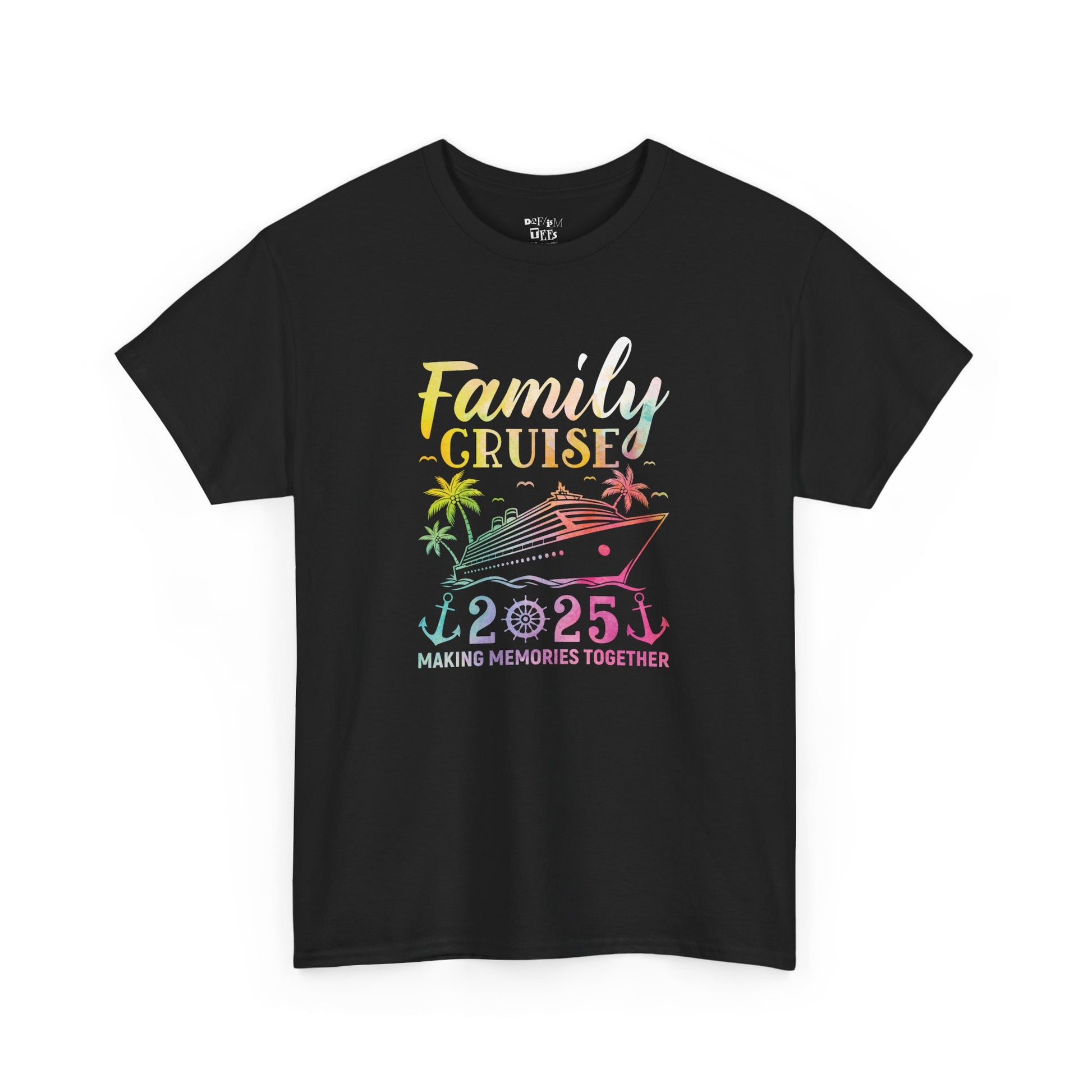 Family Cruise Tee 2025, Unisex Heavy Cotton T-Shirt for Vacations, Family Gatherings, Summer Adventures, Travel Memories, Cruise Shirts