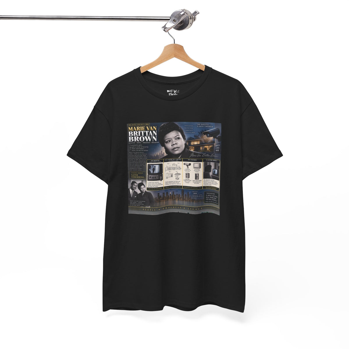 Marie Van Brittan Brown Historical Portrait T-Shirt
