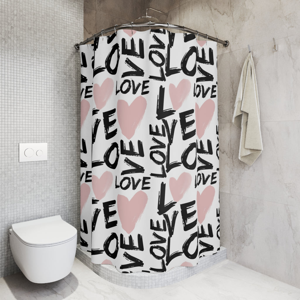 LOVE Shower Curtains