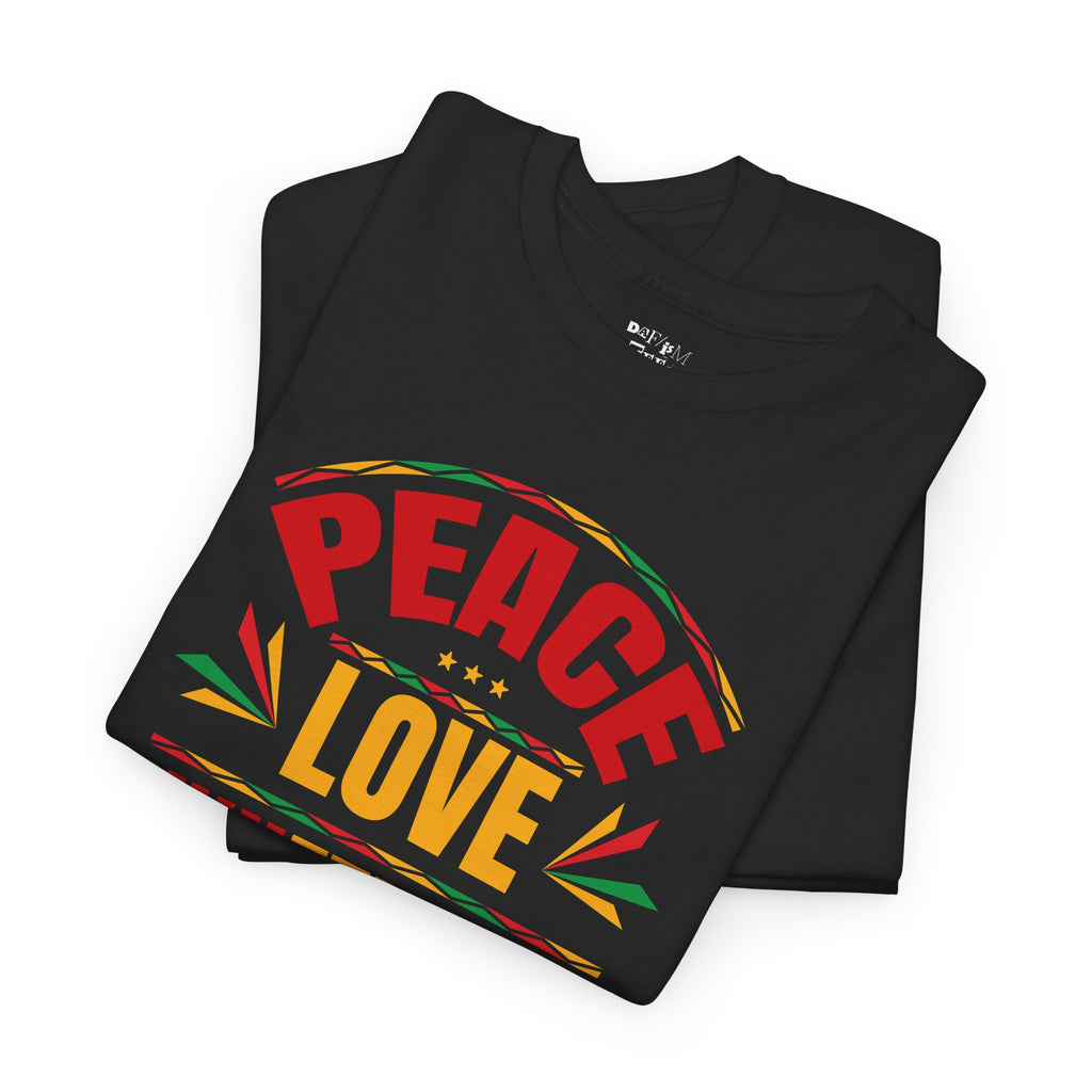 Peace Love Juneteenth Unisex Heavy Cotton Tee