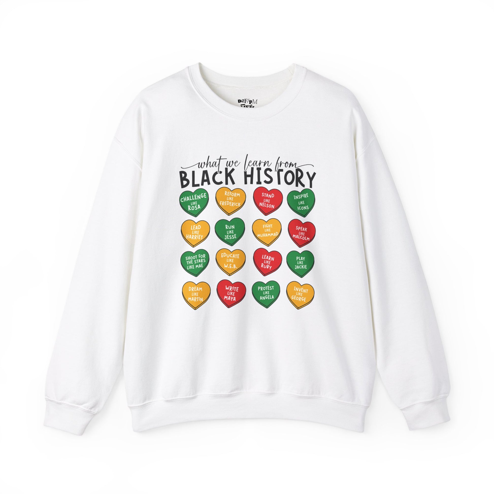 Black History Conversation Hearts Sweatshirt