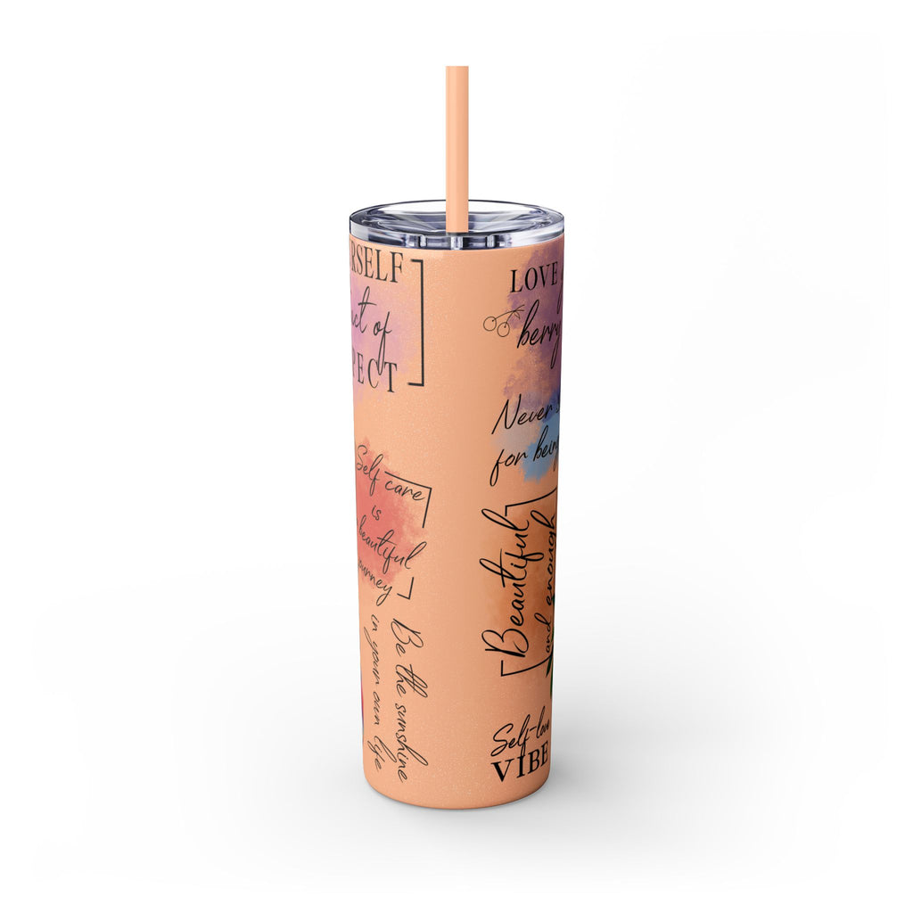 Self-Love Inspirational Skinny Tumbler