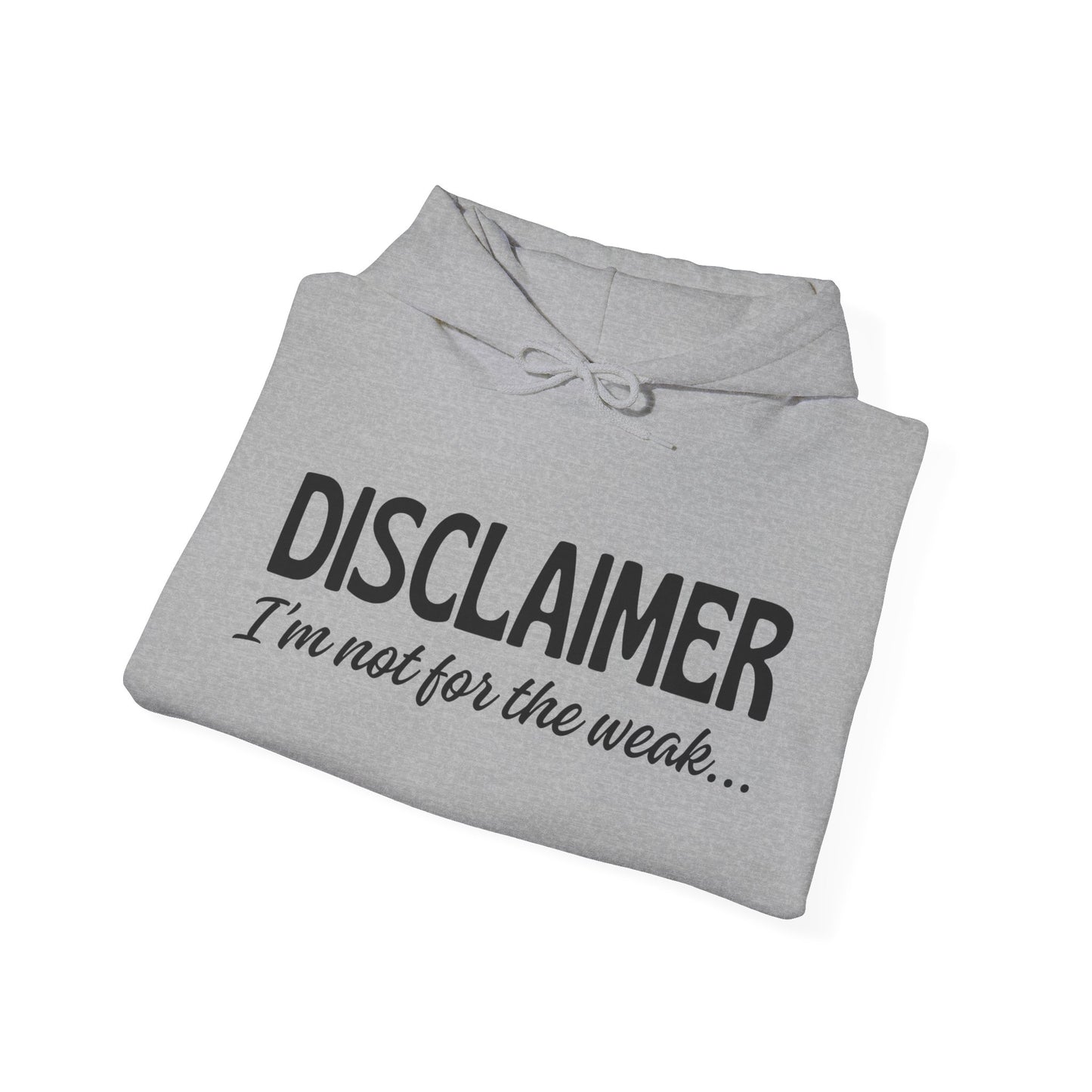 Sarcasm Heavy Blend Hoodie - Disclaimer... Not for the Weak