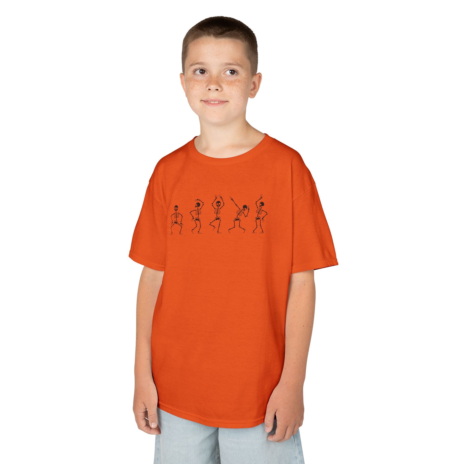 Skeleton Dance Moves Family Halloween Tee - Youth