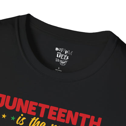 Juneteenth Independence Unisex Softstyle T-Shirt - Celebrate Freedom with Style