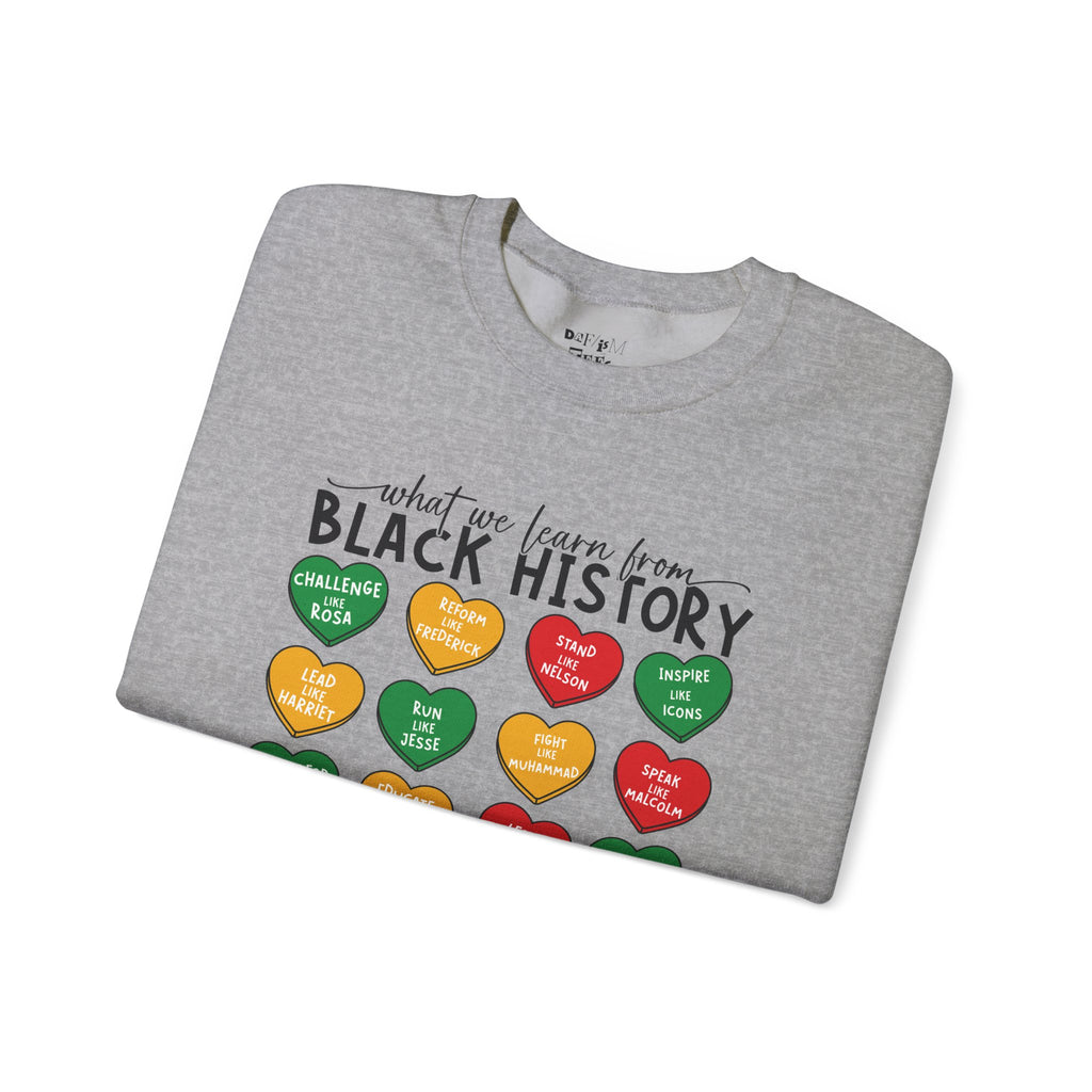 Black History Conversation Hearts Sweatshirt