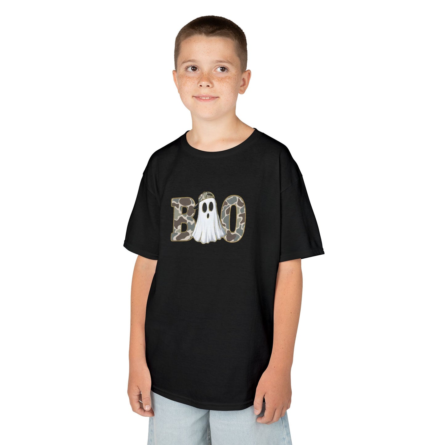 BOO Camo Halloween Ghost Graphic Tee