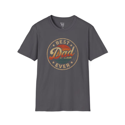 Best Dad Ever Unisex Softstyle T-Shirt, Father's Day Gift, Casual Wear, Dad Apparel, Family Reunion Tee