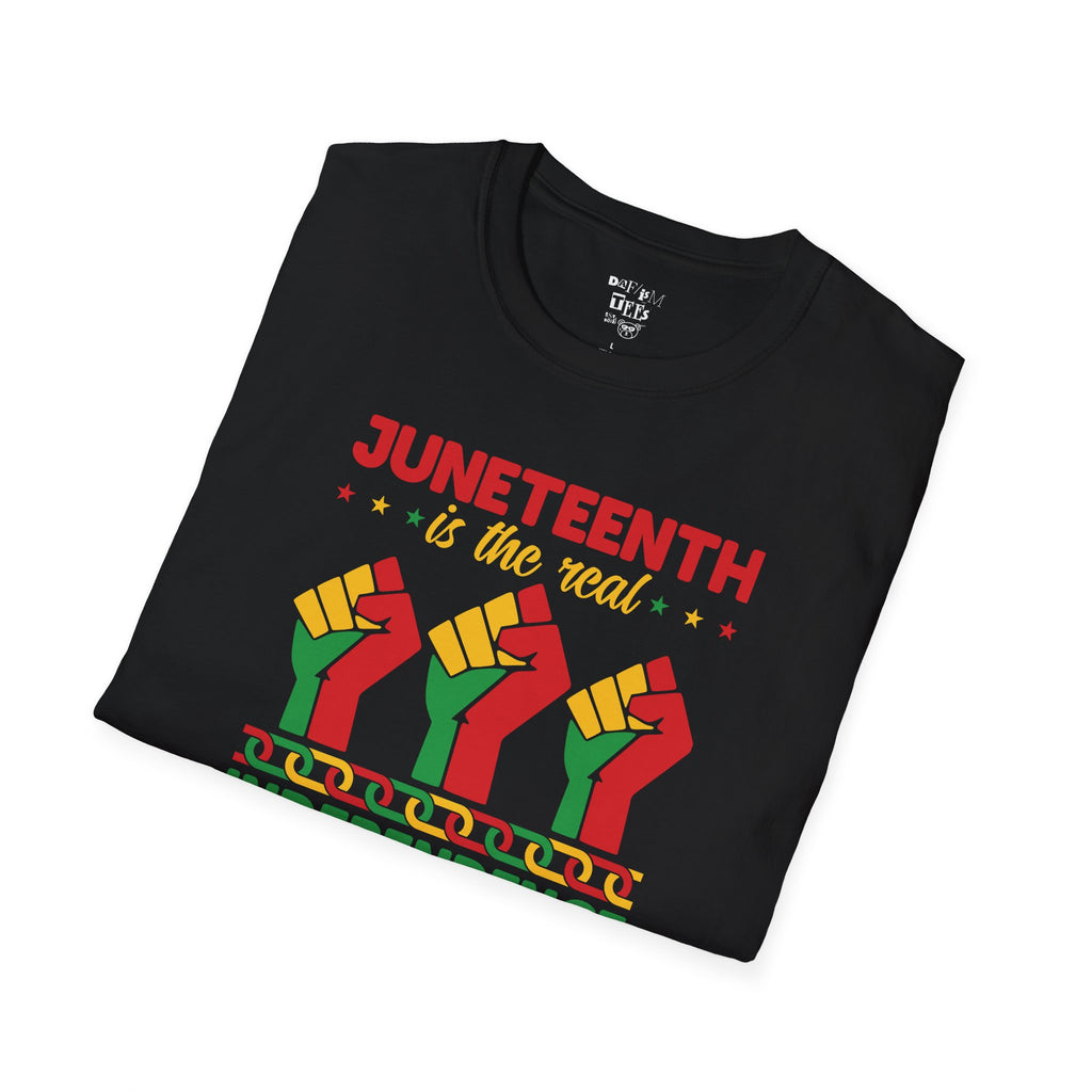 Juneteenth Independence Unisex Softstyle T-Shirt - Celebrate Freedom with Style