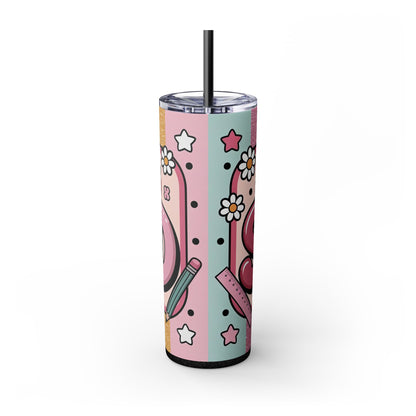 SPED Awareness Skinny Tumbler Whimsical