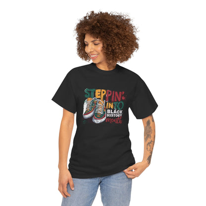Steppin' Into Black History Month T-Shirt