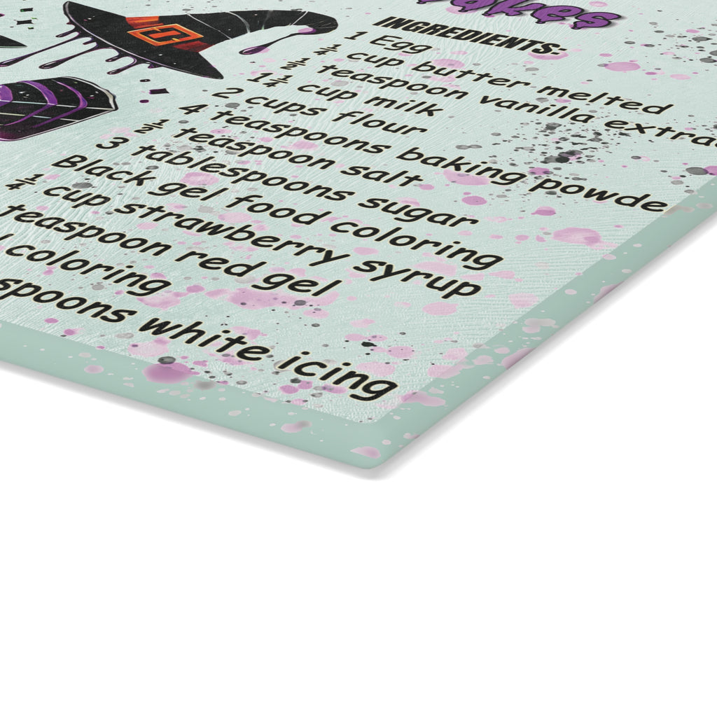 Witch Hat Pancakes Halloween Glass Cutting Board