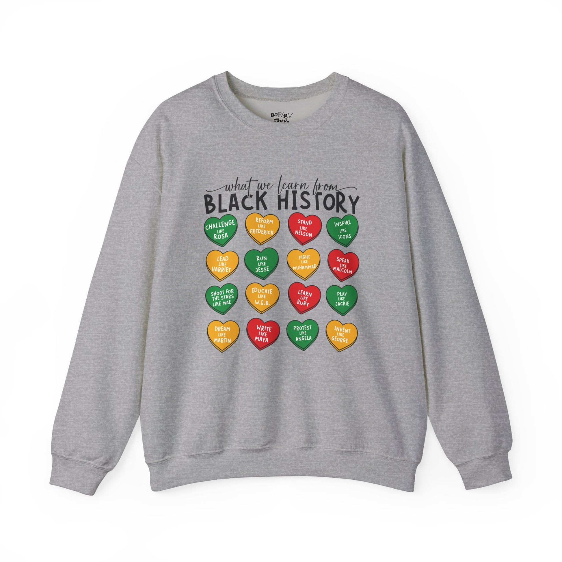 Black History Conversation Hearts Sweatshirt
