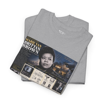 Marie Van Brittan Brown Historical Portrait T-Shirt