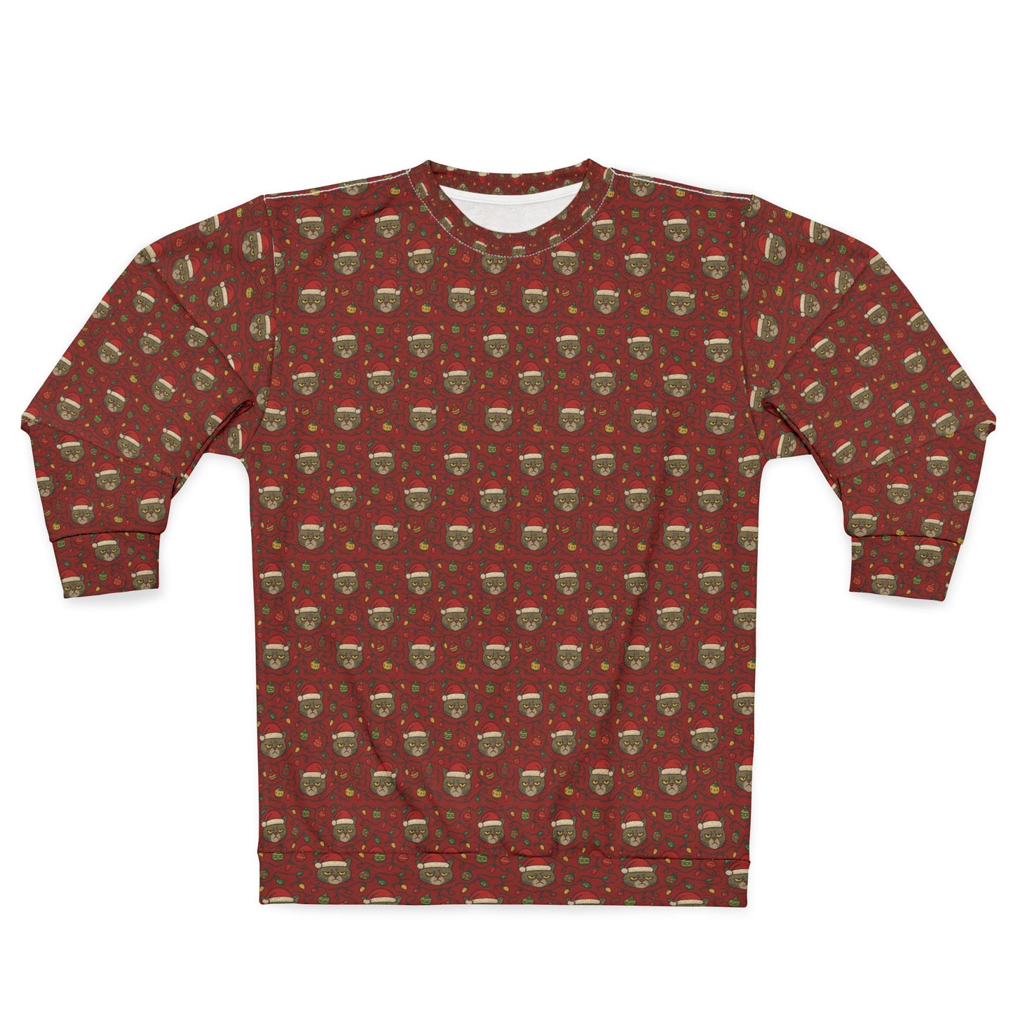 Festive Cat Pajama Top