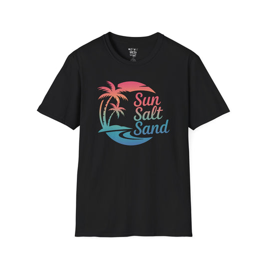 Sun, Salt, and Sand T-Shirt | Unisex Beach Vibes Tee | Perfect for Summer, Casual Wear, Vacation, Beach Lovers, Gifts