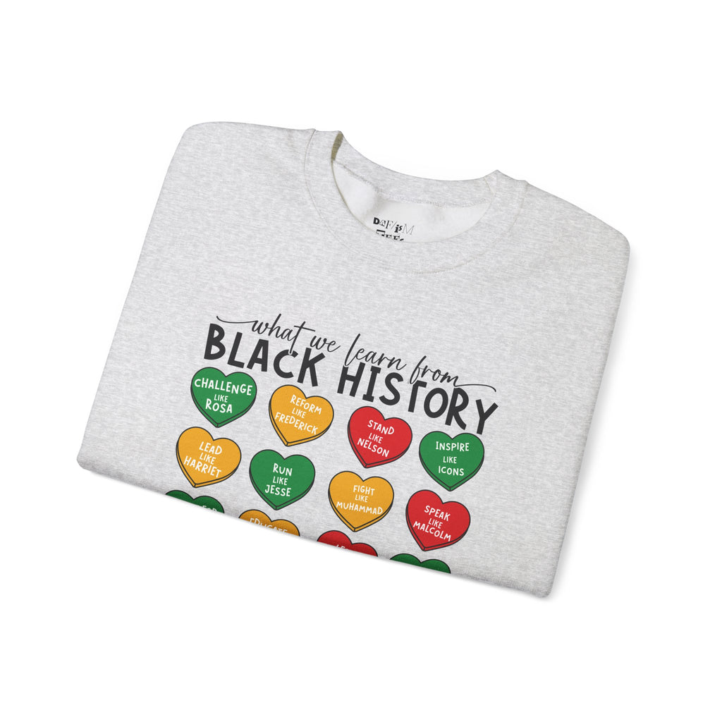 Black History Conversation Hearts Sweatshirt