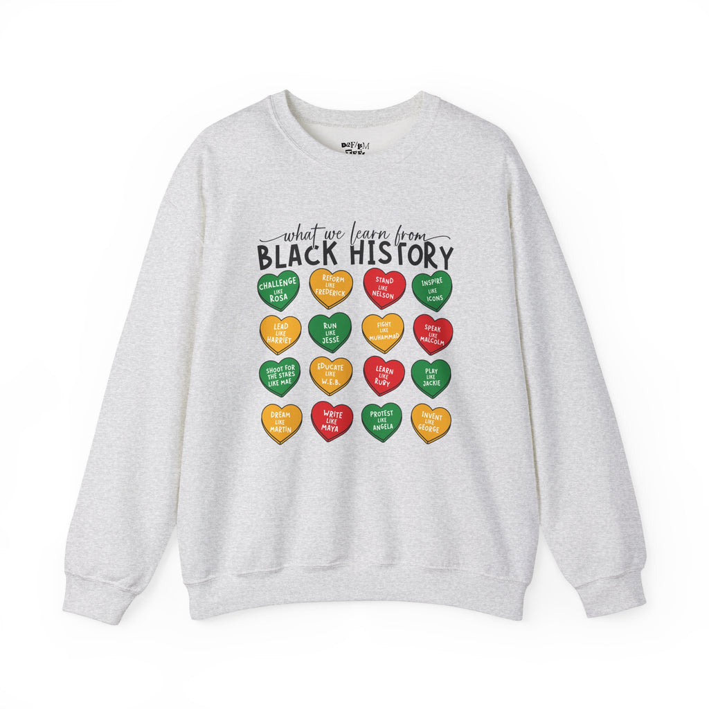 Black History Conversation Hearts Sweatshirt