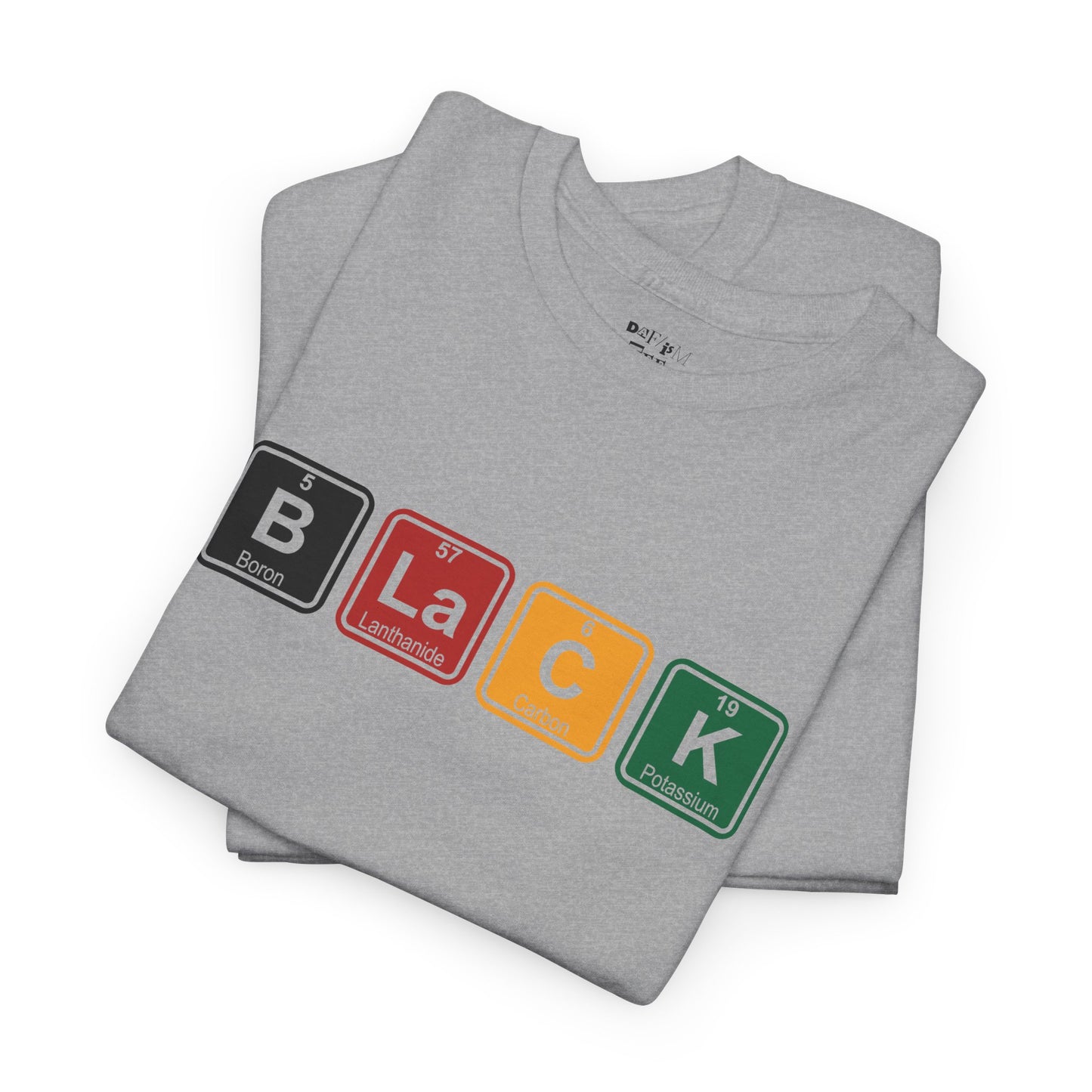 Black Blocks Graphic Tee — Periodic Style Black Empowerment Shirt