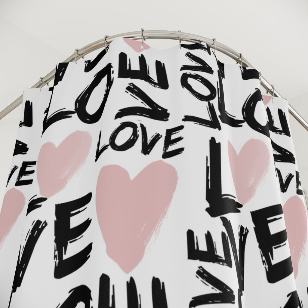 LOVE Shower Curtains