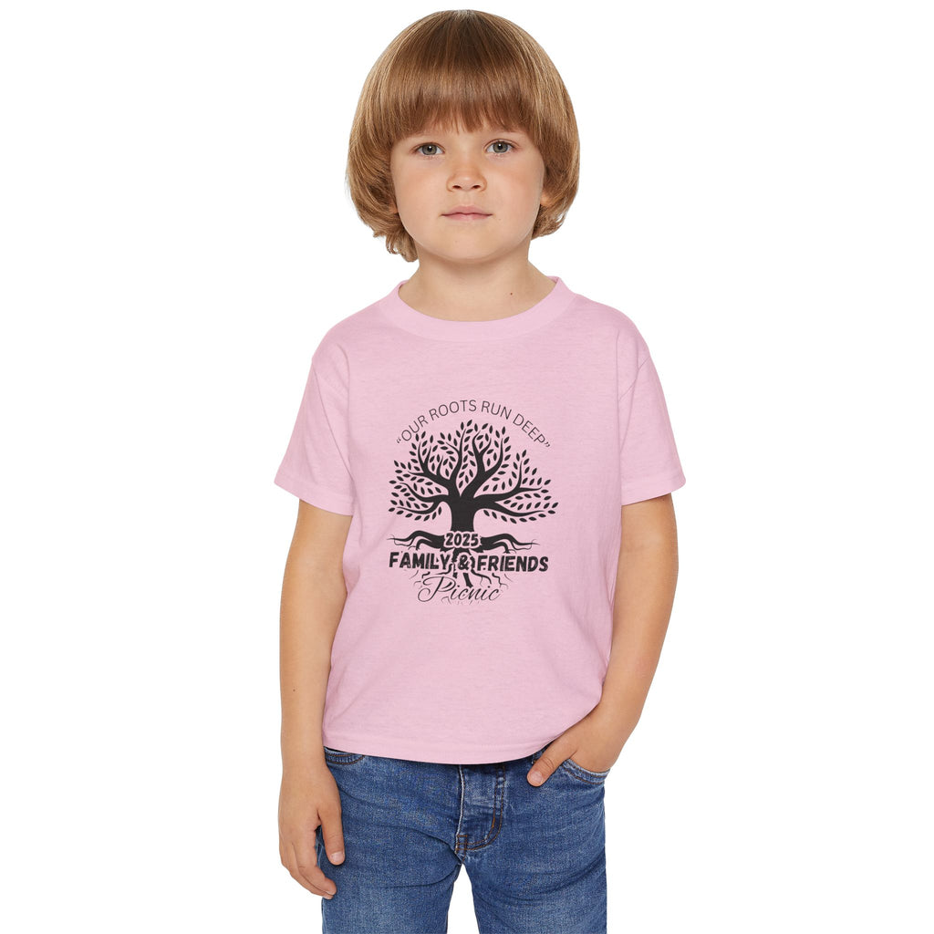 Our Roots Run Deep: Family & Friends Picnic: Personalized Kids Shirt