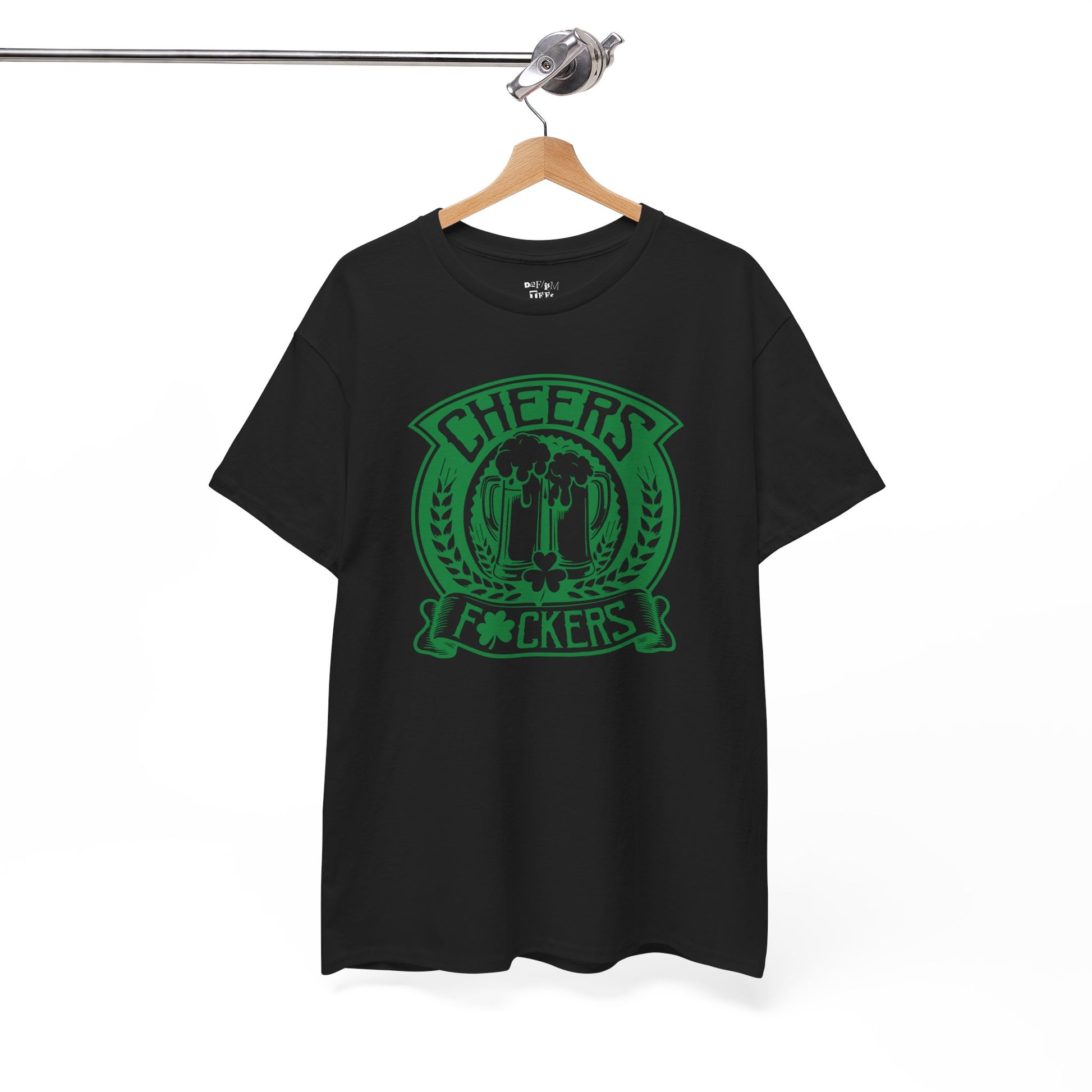 Cheers F*ckers Unisex Heavy Cotton Tee - Fun St. Patrick's Day Party Shirt