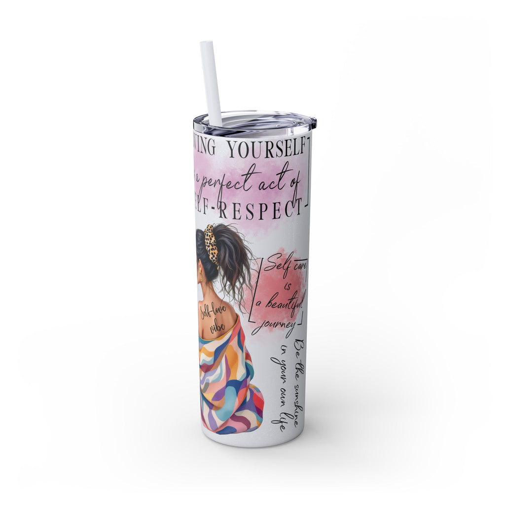 Self-Love Inspirational Skinny Tumbler