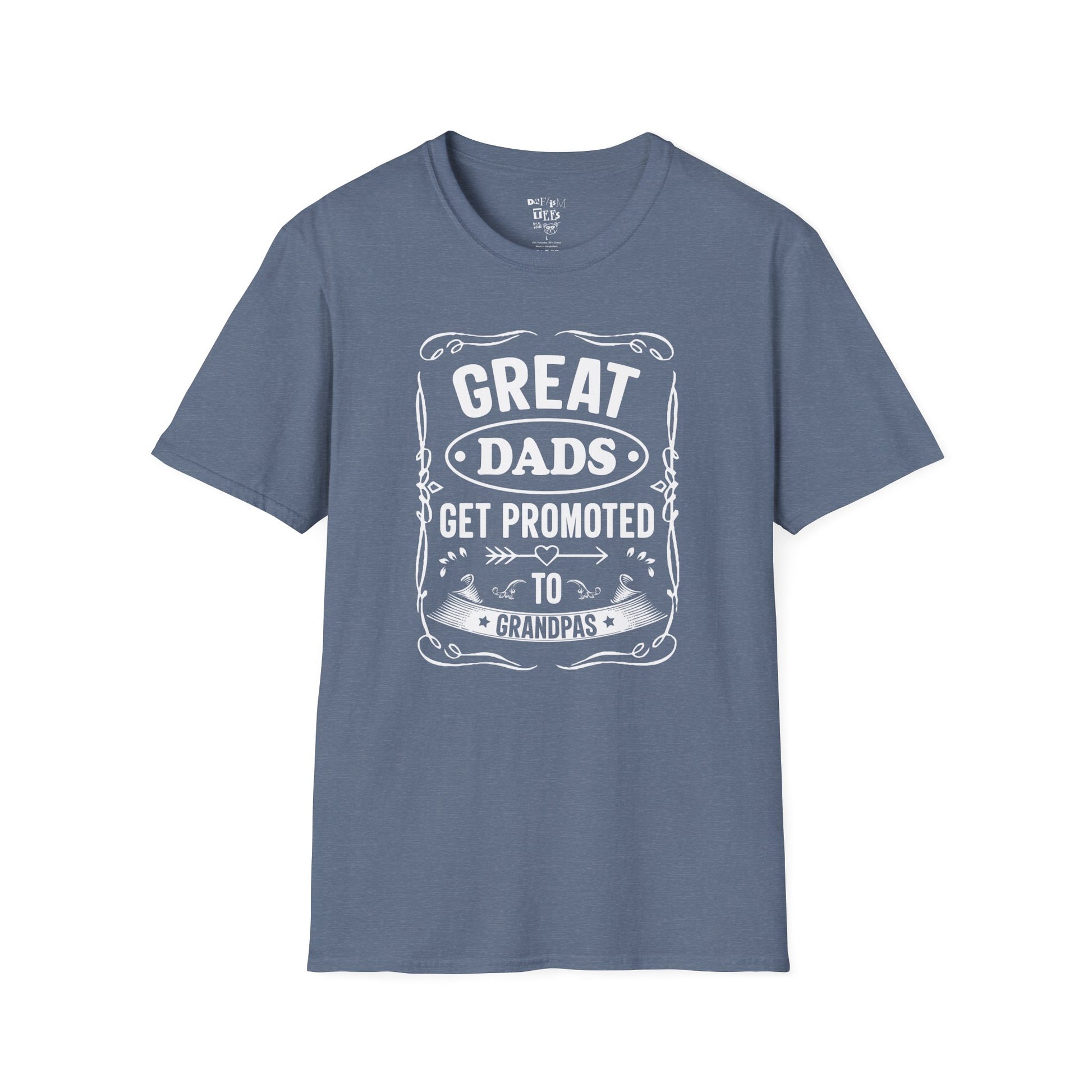 Great Dads Get Promoted to Grandpas T-Shirt | Father's Day Gift, Grandpa Shirt, Unisex Tee, Dad Humor, Family Celebration