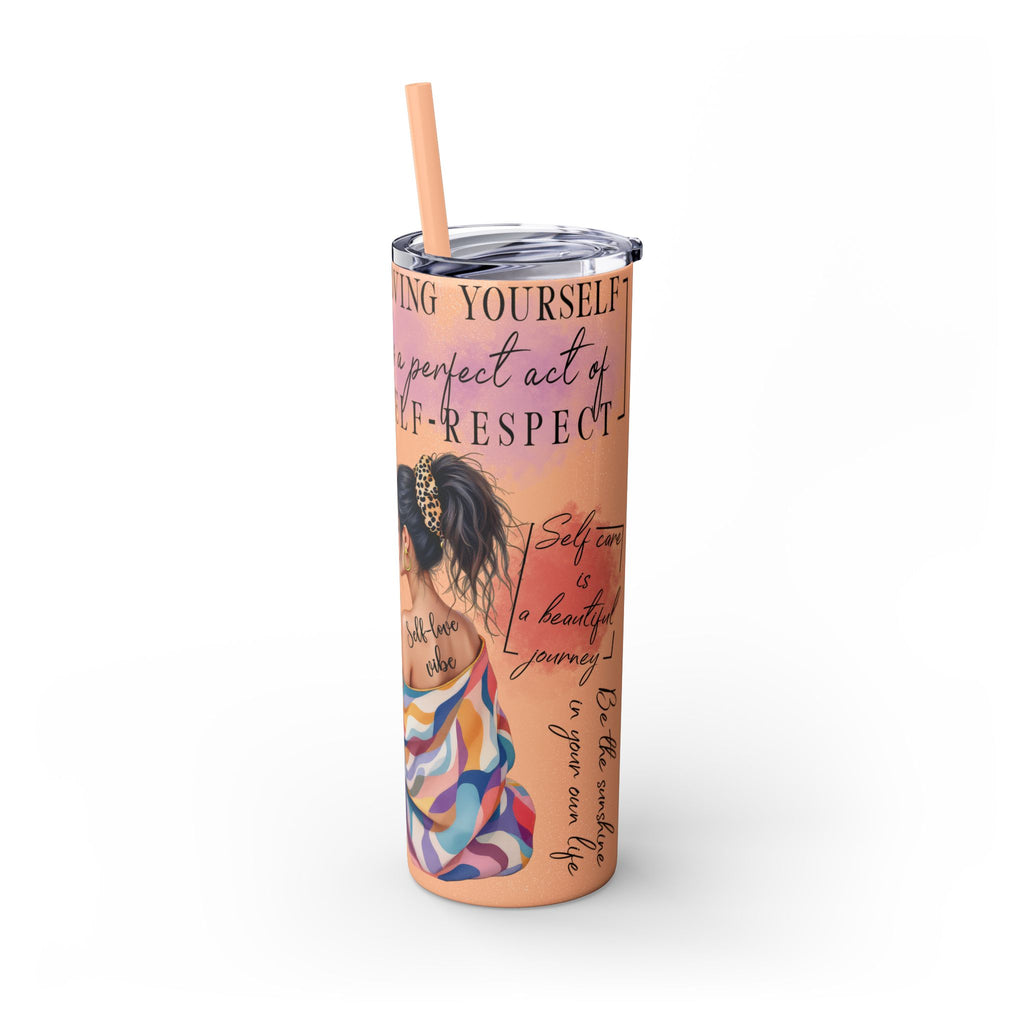 Self-Love Inspirational Skinny Tumbler