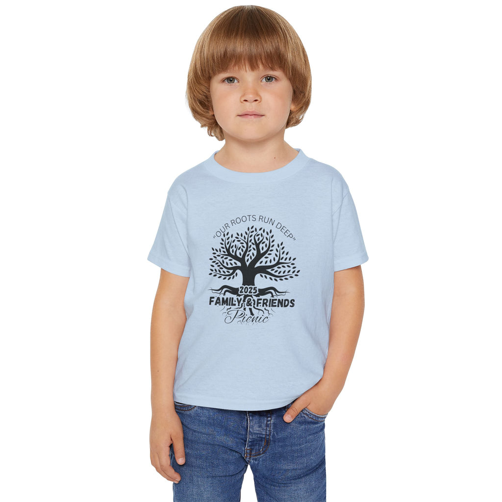 Our Roots Run Deep: Family & Friends Picnic: Personalized Kids Shirt