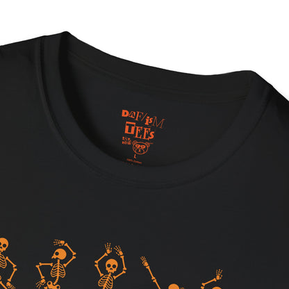 Skeleton Dance Moves Family Halloween Tee - Adult