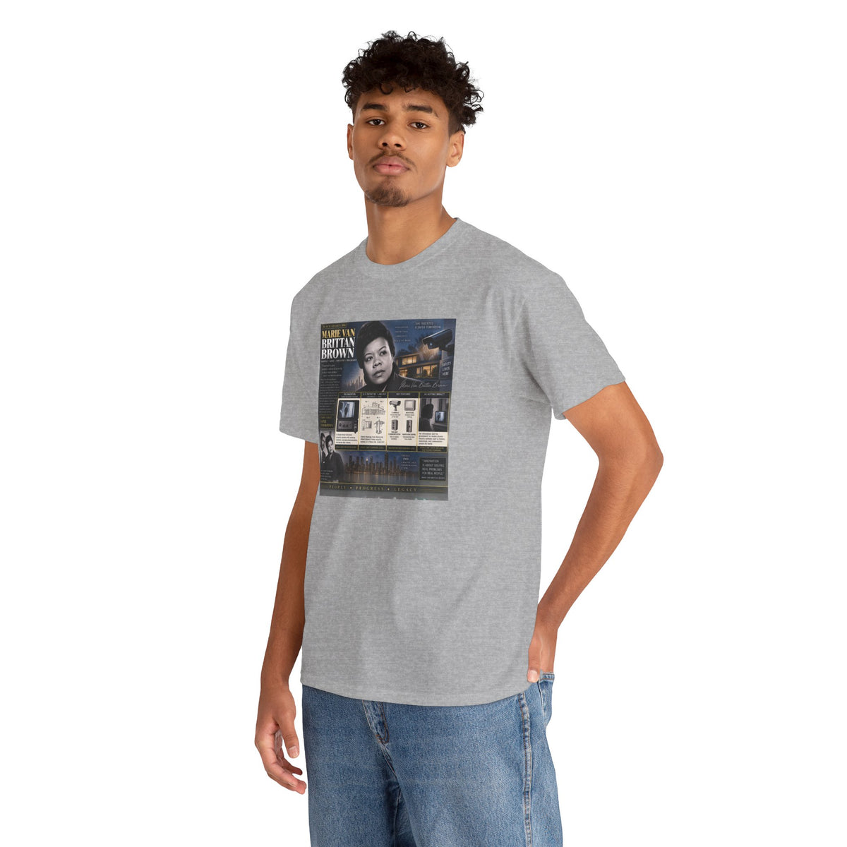 Marie Van Brittan Brown Historical Portrait T-Shirt