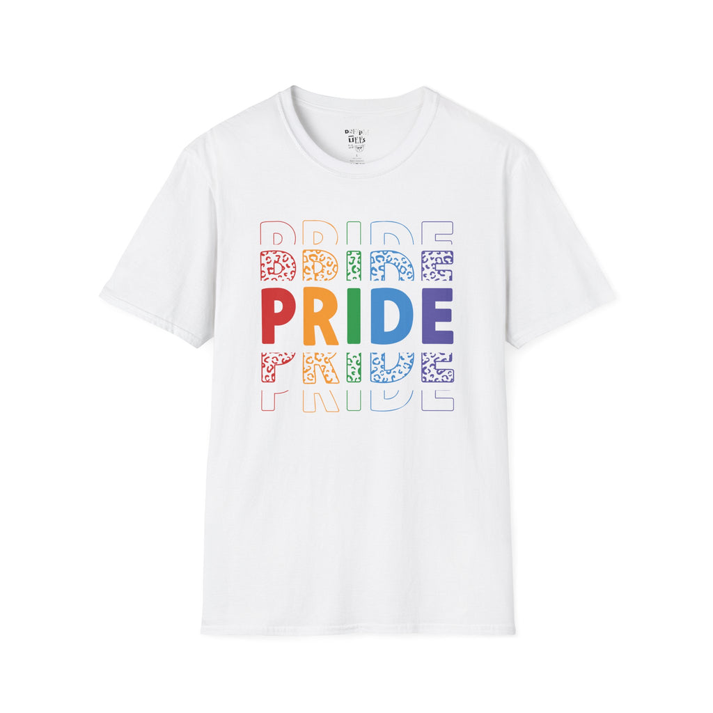 Pride Unisex Softstyle T-Shirt | LGBTQ+ Tee, Rainbow Pride Shirt, Soft Cotton Tee, Ideal for Pride Month, Gift for Allies & Supporters