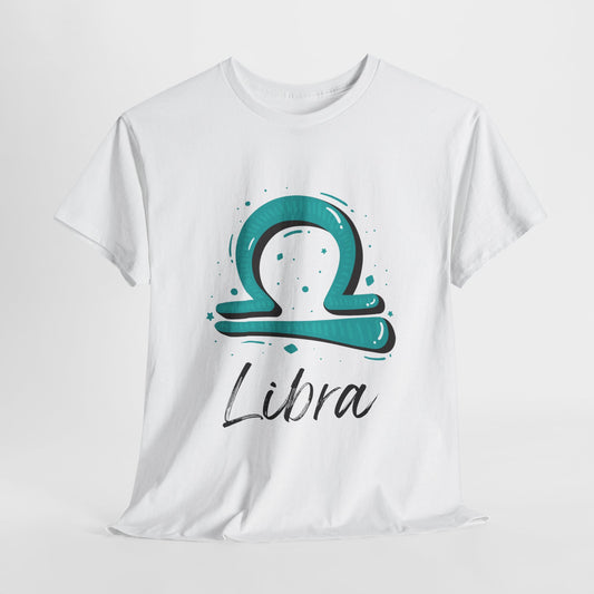 Libra Zodiac Unisex Heavy Cotton Tee