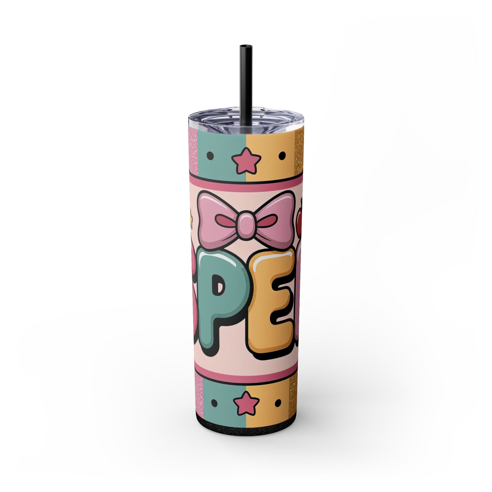 SPED Awareness Skinny Tumbler Whimsical