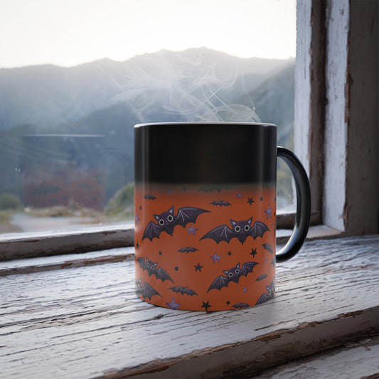 Halloween Color Morphing Mug with Bats