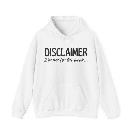 Sarcasm Heavy Blend Hoodie - Disclaimer... Not for the Weak