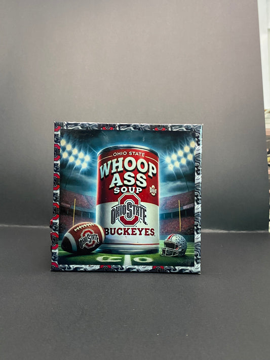 Buckeye Whoop A$$ Set of 4 Coaster Set